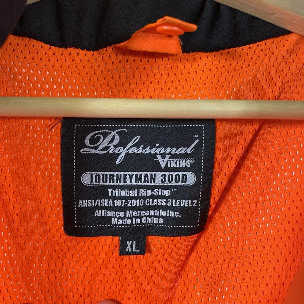 VIKING Professional Journeyman 300D Orange Reflective Jacket Mens XL Hi Vis